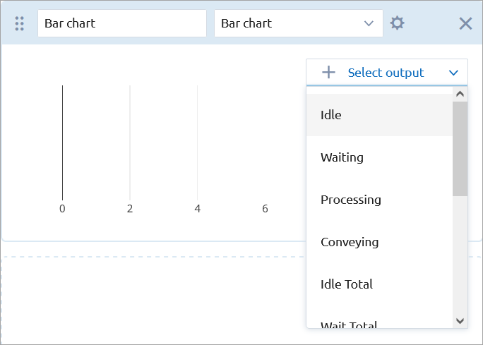 AnyLogic Cloud: Selecting the output data item