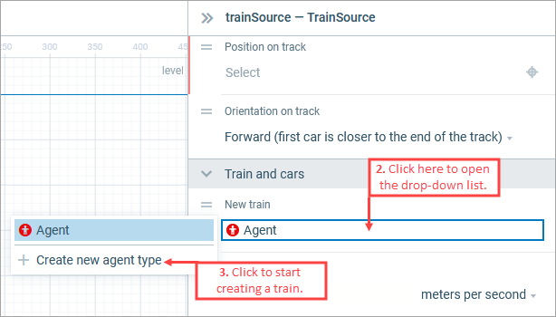 AnyLogic 9: The New train property of the Train Source block