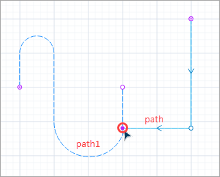 AnyLogic: Connecting paths inside a segment