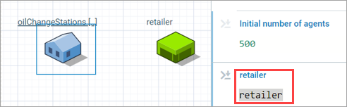 AnyLogic 9: Setting the value of the retailer parameter