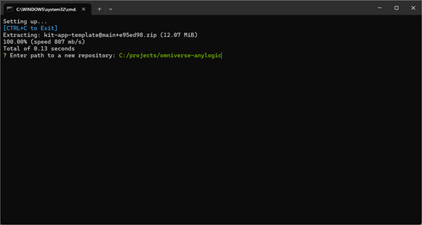 NVIDIA Kit: New project