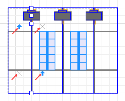 AnyLogic: Stacker crane: Input/output markers