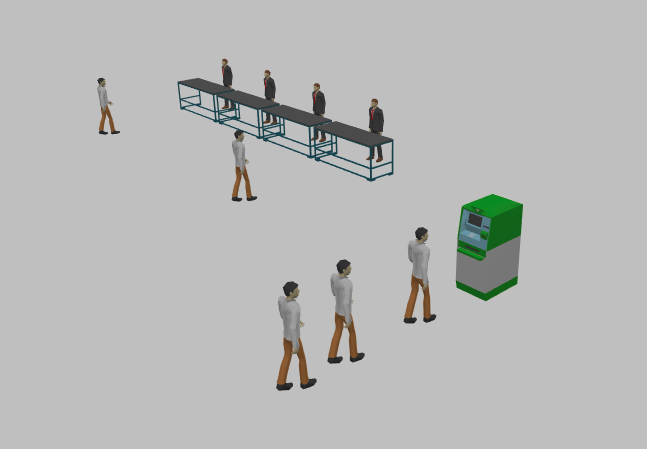 Add 3d. Имитационное моделирование очередь в магазине. ANYLOGIC 3d анимация. ANYLOGIC 3d моделирование. Лабораторная работа моделирование работы банкомата.